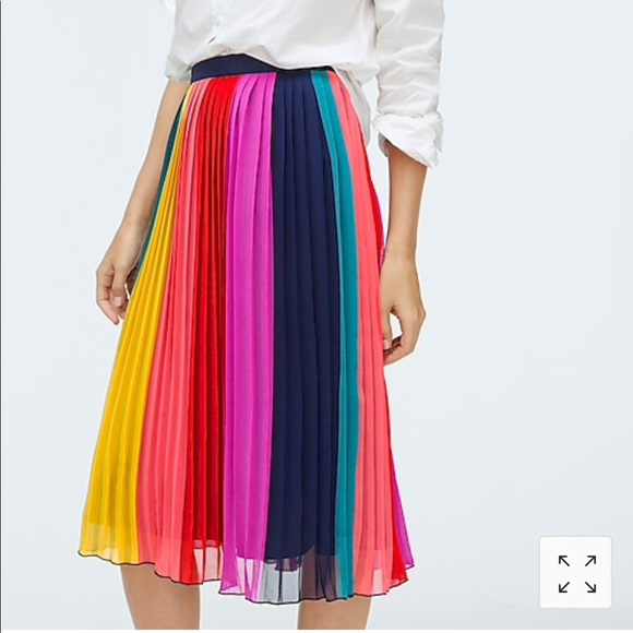 J. Crew Dresses & Skirts - 🛍❤️Rainbow Skirt Sz. 00 Avail. NWT 🧡💛💚💙💜 🌈